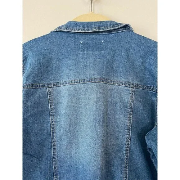 Beta House Classic Vintage Women Denim Jackets Light Blue Size XL - Picture 10 of 10